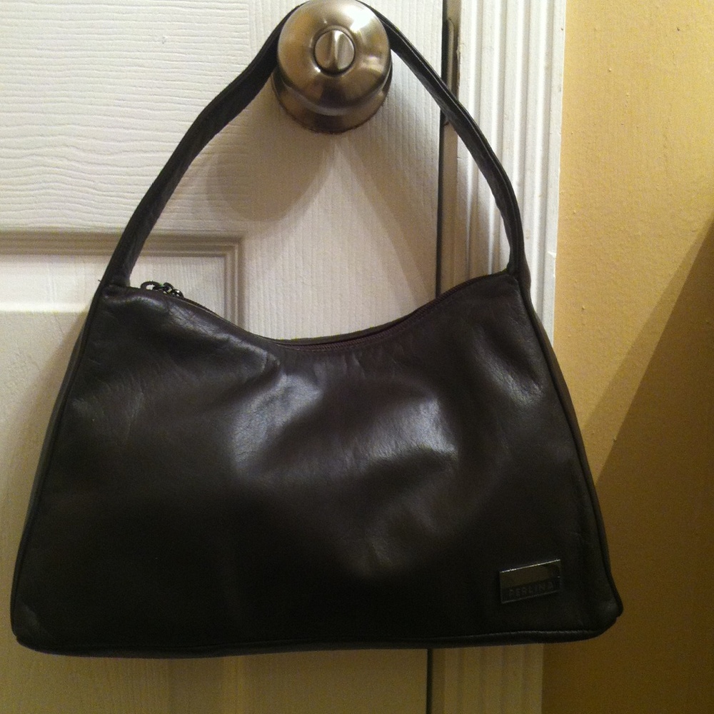 Never used dark brown Perlina handbag and wallet